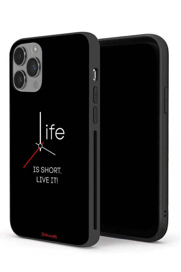 جراب حماية لجهاز Apple iPhone 14 Pro Max، الحياة قصيرة