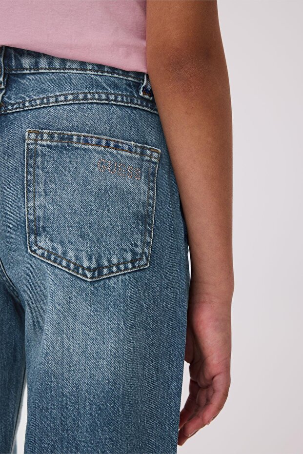 BG Store Kız Çocuk Mavi Pantolon - 3