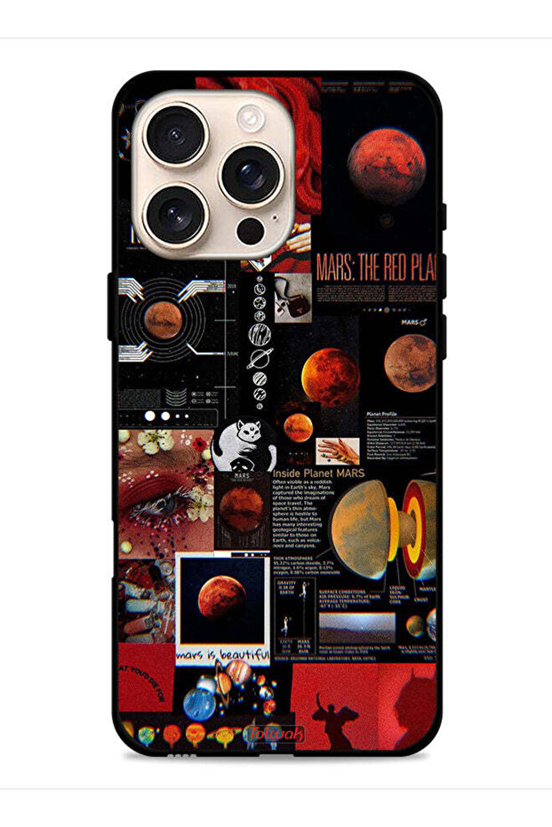 غطاء حماية لجهاز Apple iPhone 16 Pro بتصميم Mars Art