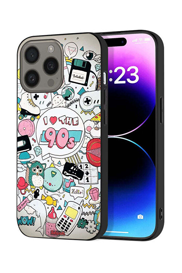 غطاء حماية لجهاز Apple iPhone 15 Pro Max - أحب التسعينيات
