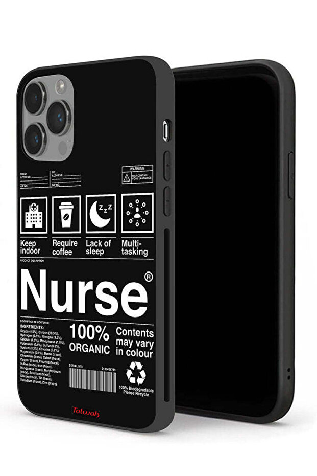 جراب حماية لجهاز Apple iPhone 14 Pro Max - ملصق ممرضة