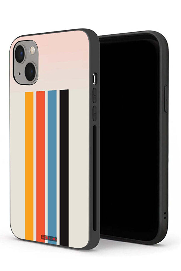 جراب حماية لجهاز Apple iPhone 13 بنمط خطوط مستقيمة - 1