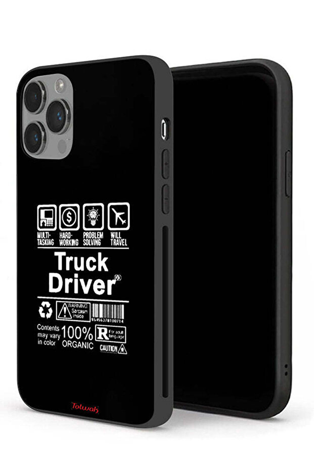جراب حماية لجهاز Apple iPhone 14 Pro Max - ملصق سائق شاحنة