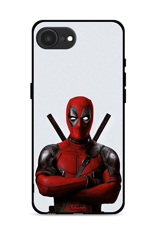 غطاء حماية لجهاز Apple iPhone 16e بتصميم Deadpool