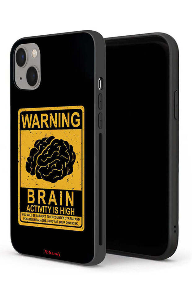 جراب حماية لجهاز Apple iPhone 13 mini تحذير: نشاط الدماغ مرتفع