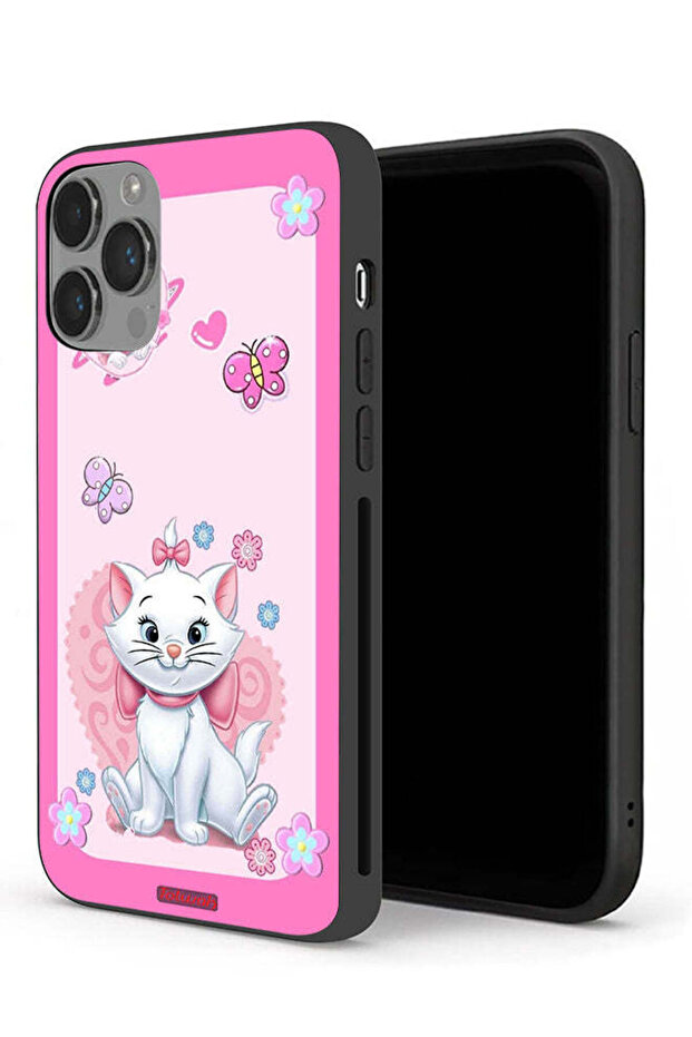 جراب حماية لجهاز Apple iPhone 14 Pro Max بتصميم قطة لطيفة