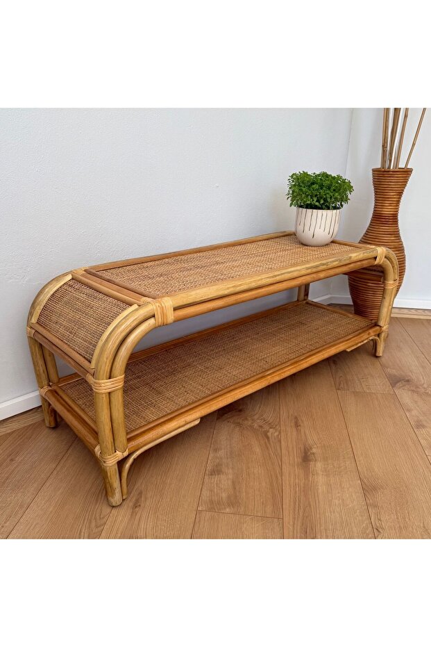 El Yapımı Bambu Bench 120 cm - 2