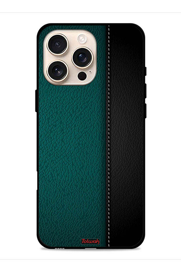 Apple iPhone 16 Pro Max Protective Case Cover Leather Pattern - 1