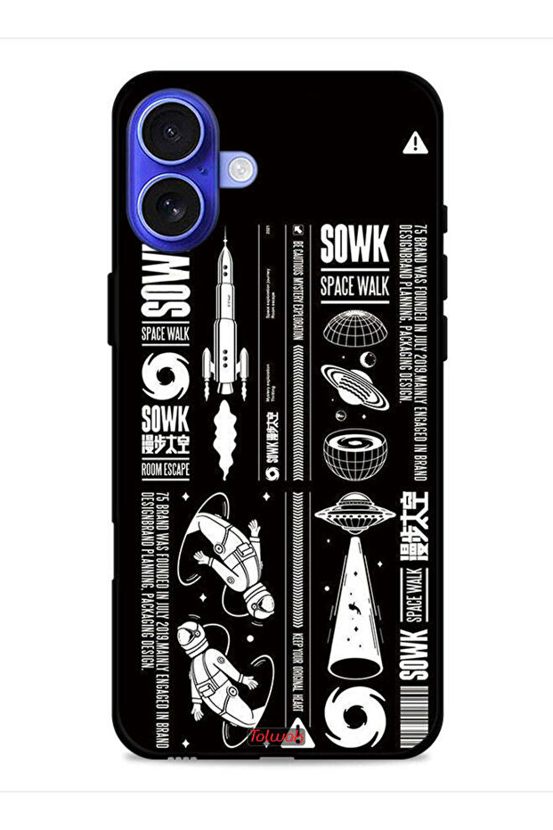 غطاء حماية لجهاز Apple iPhone 16 Plus ملصق Sowk Space Walk