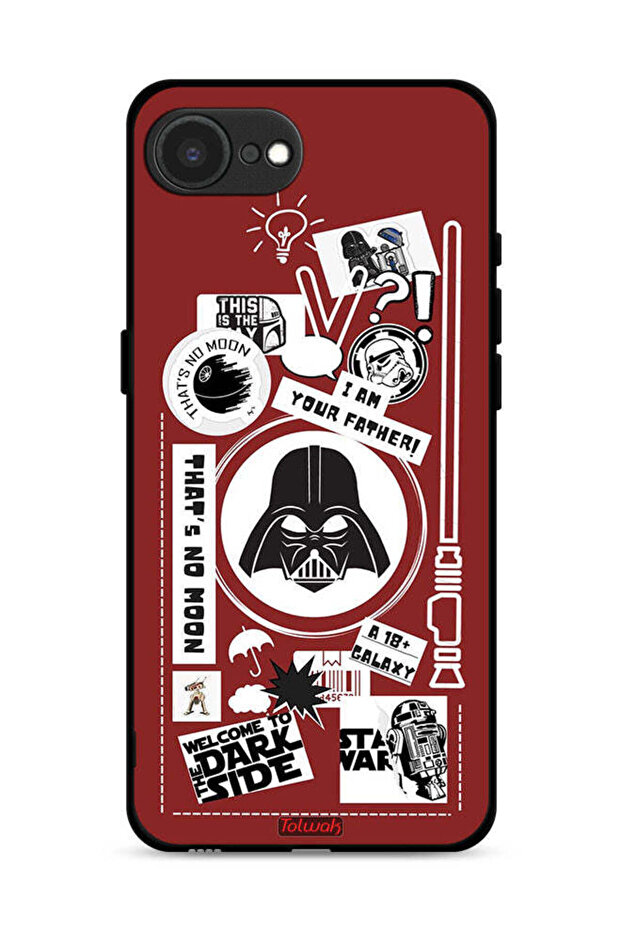 غطاء حماية لجهاز Apple iPhone 16e - ملصق Welcome To The Dark Side