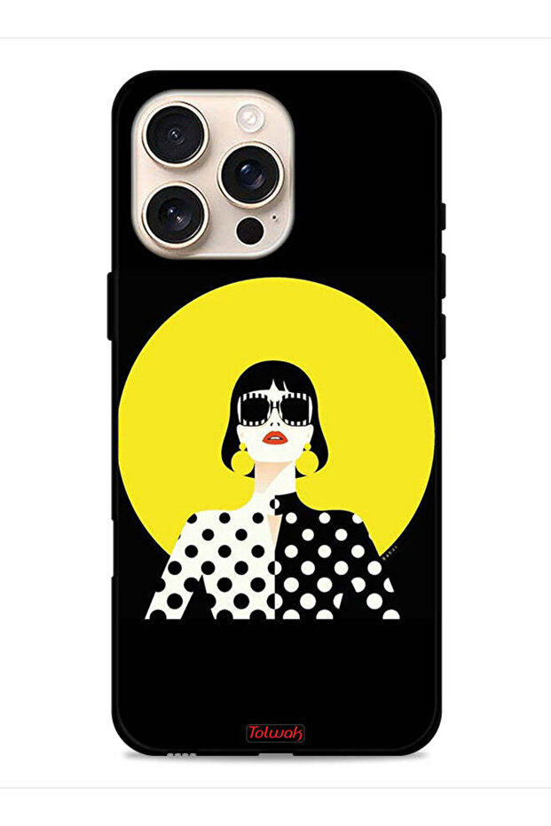 غطاء حماية لجهاز Apple iPhone 16 Pro Max بتصميم فتاة أنيقة