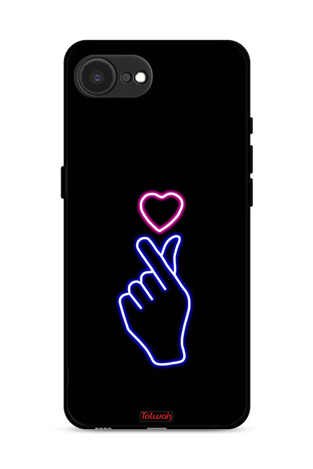 غطاء حماية لهاتف Apple iPhone 16e بتصميم قلب سريع