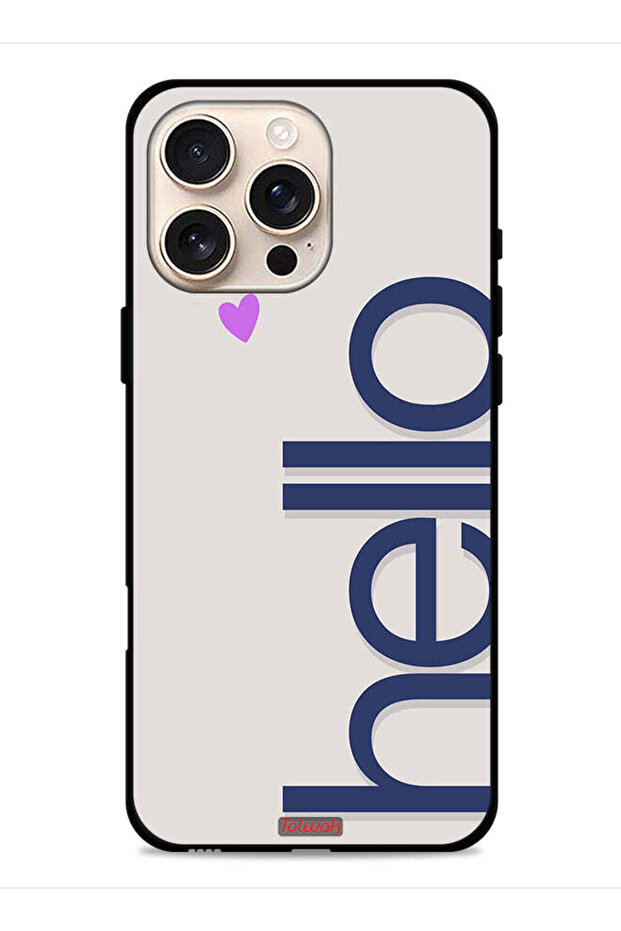 غطاء حماية لجهاز Apple iPhone 16 Pro Max Hello