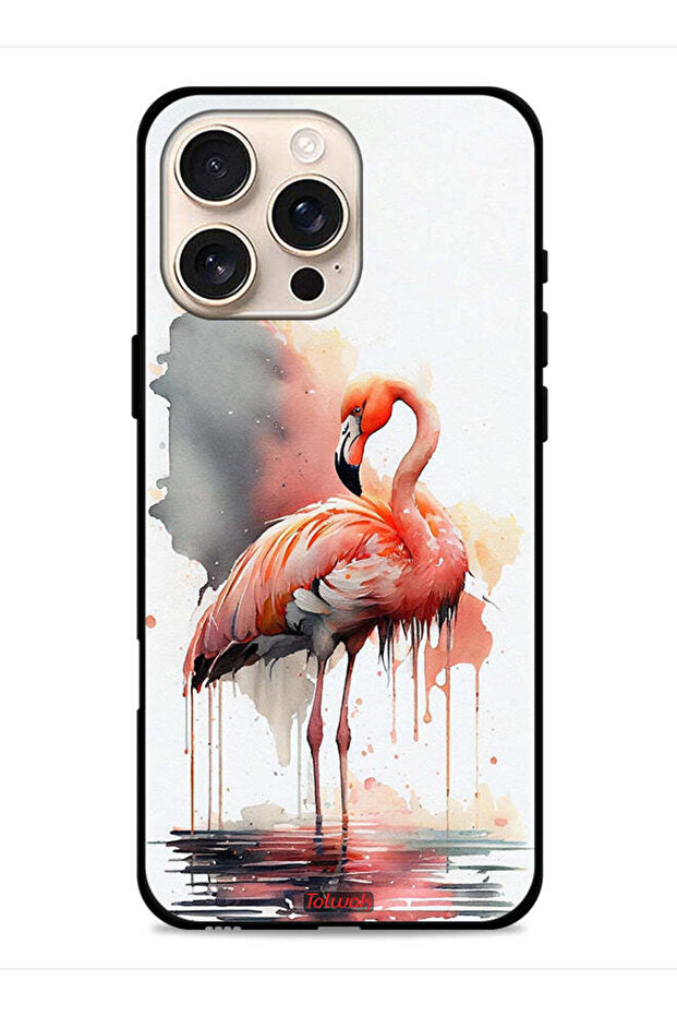 غطاء حماية لجهاز Apple iPhone 16 Pro Max بتصميم فن الألوان المائية الاستوائية