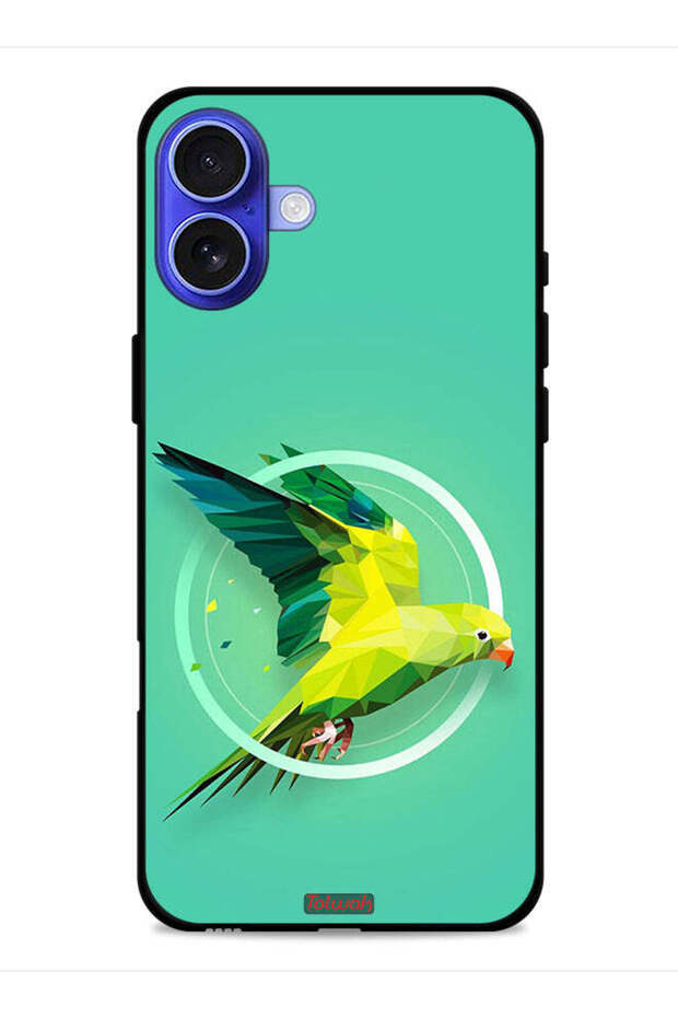Apple iPhone 16 Plus Protective Case Cover Parrot Abstract Art