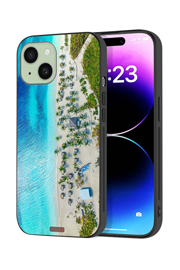 Apple iPhone 15 Plus Protective Case Cover Beach