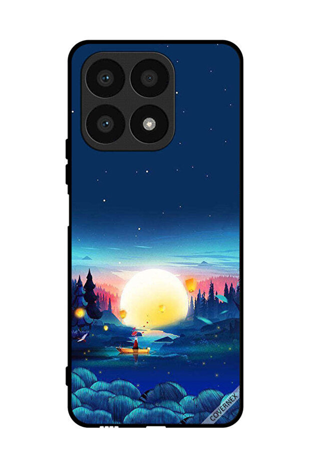 غطاء حماية لهاتف Honor X8a مع إطلالة غروب الشمس