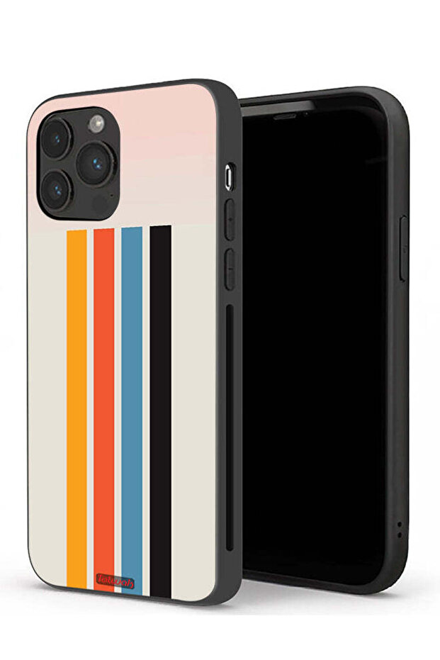 جراب حماية لجهاز Apple iPhone 13 Pro بنمط خطوط مستقيمة - 1