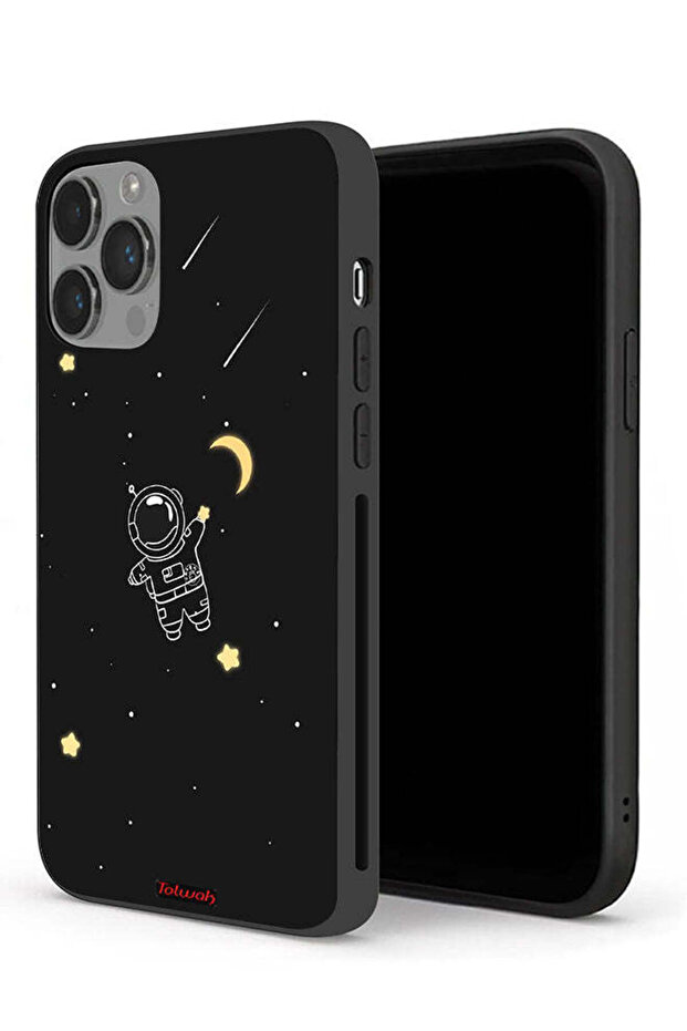 جراب حماية لجهاز Apple iPhone 14 Pro Max بمشبك فني لرائد فضاء