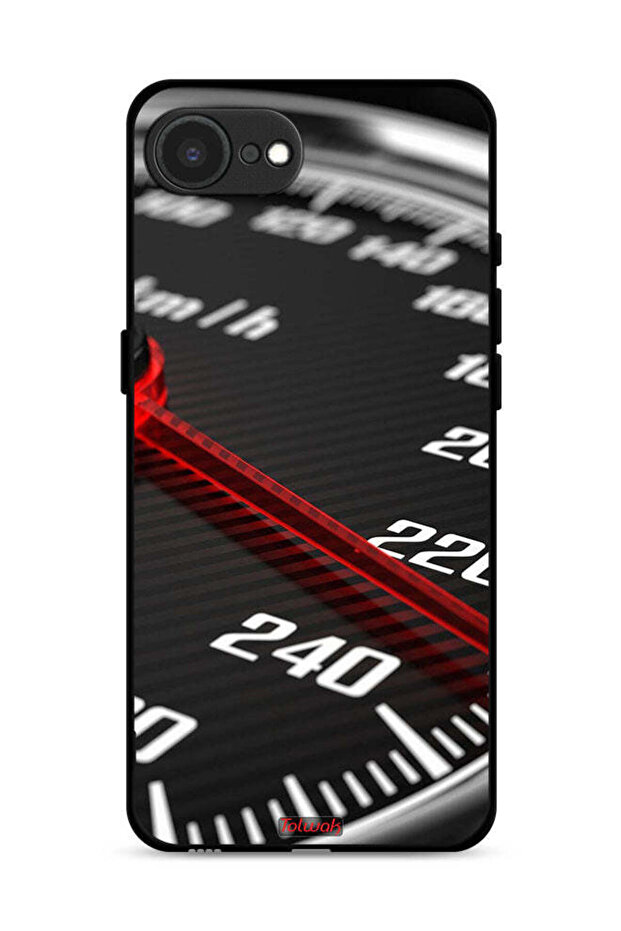 غطاء حماية لجهاز Apple iPhone 16e مع عداد السرعة
