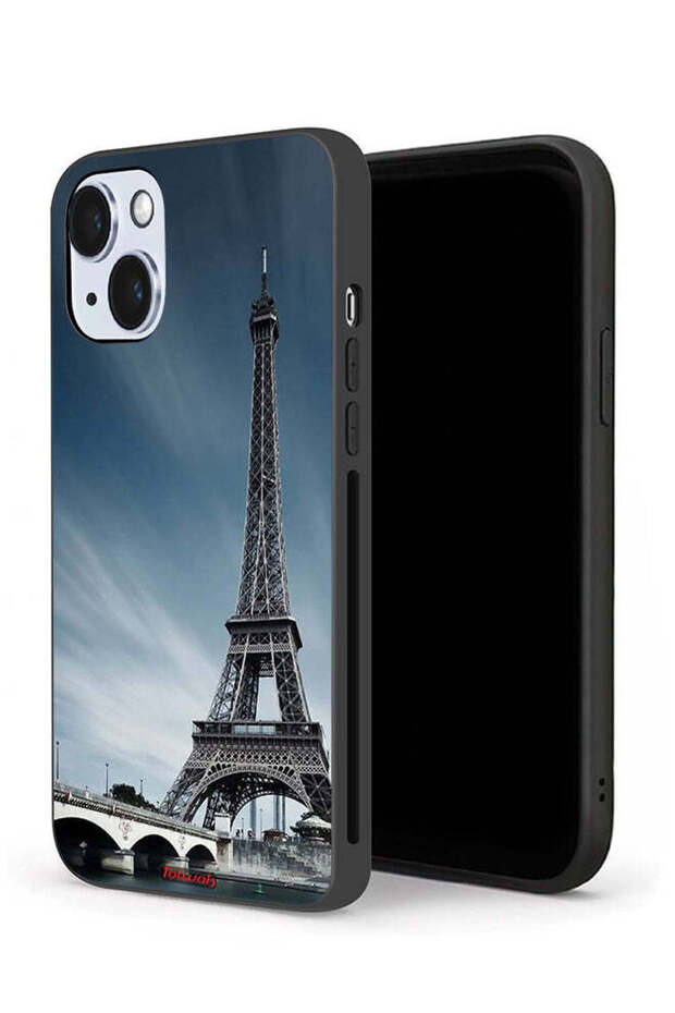 جراب حماية لجهاز Apple iPhone 14 بتصميم برج إيفل - 1
