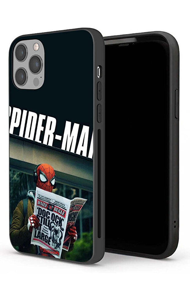 جراب حماية لجهاز Apple iPhone 12 Pro Max سبايدرمان يقرأ جريدة
