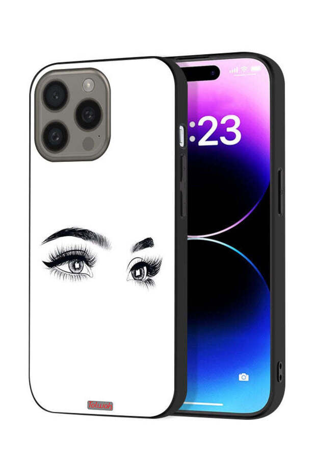 غطاء حماية لجهاز Apple iPhone 15 Pro Max بتصميم عيون فنية
