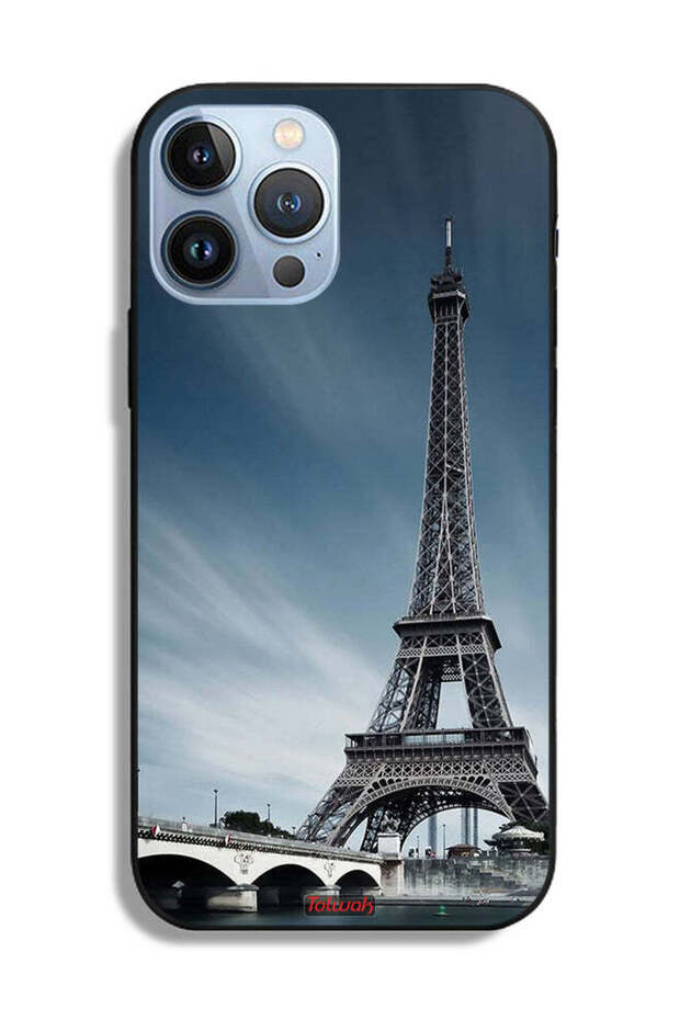 غطاء حماية لجهاز ابل ايفون 13 برو ماكس بتصميم برج ايفل - 2