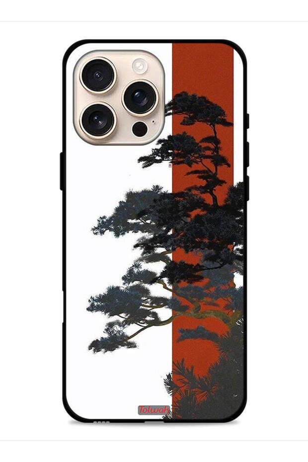 غطاء حماية لجهاز Apple iPhone 16 Pro Max بتصميم شجرة فنية