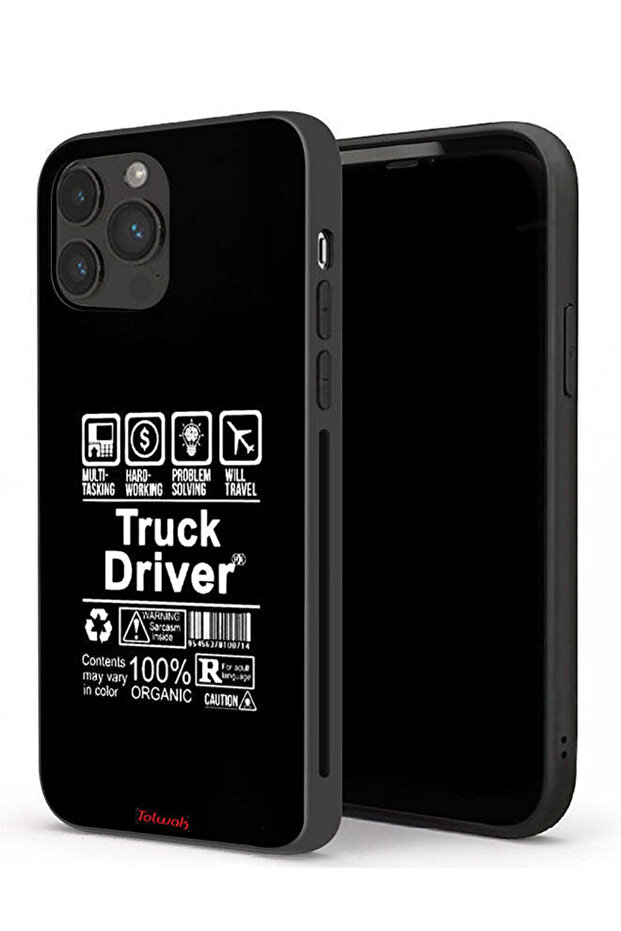 جراب حماية لجهاز Apple iPhone 13 Pro - ملصق سائق شاحنة