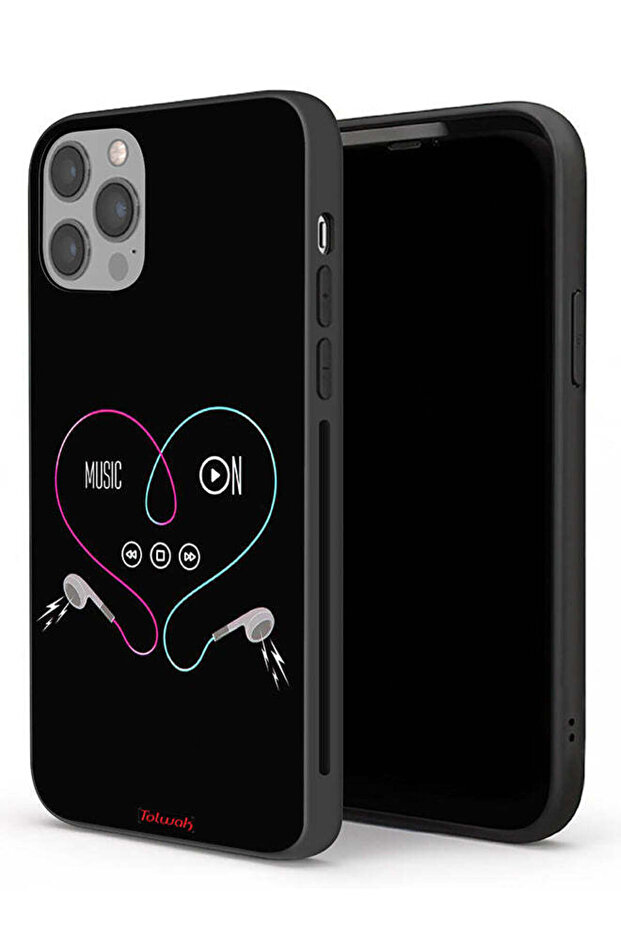 حافظة حماية لجهاز Apple iPhone 12 Pro مع خاصية تشغيل الموسيقى