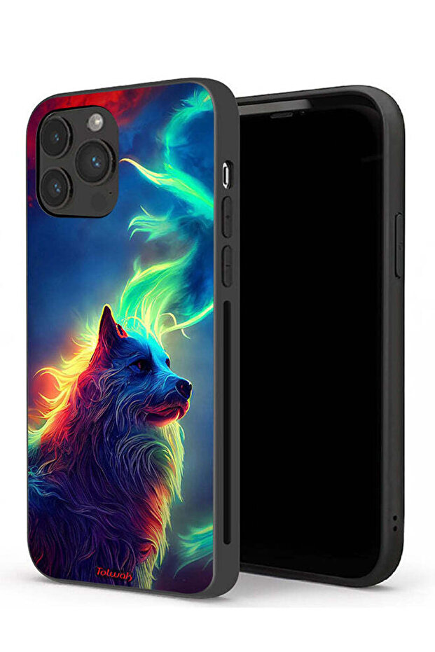 غطاء حماية لجهاز ابل ايفون 13 برو ماكس - الذئب - 1