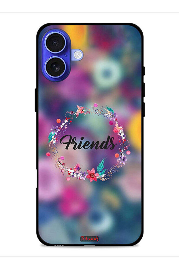 Apple iPhone 16 Protective Case Cover Friends In Flowers Ring Art