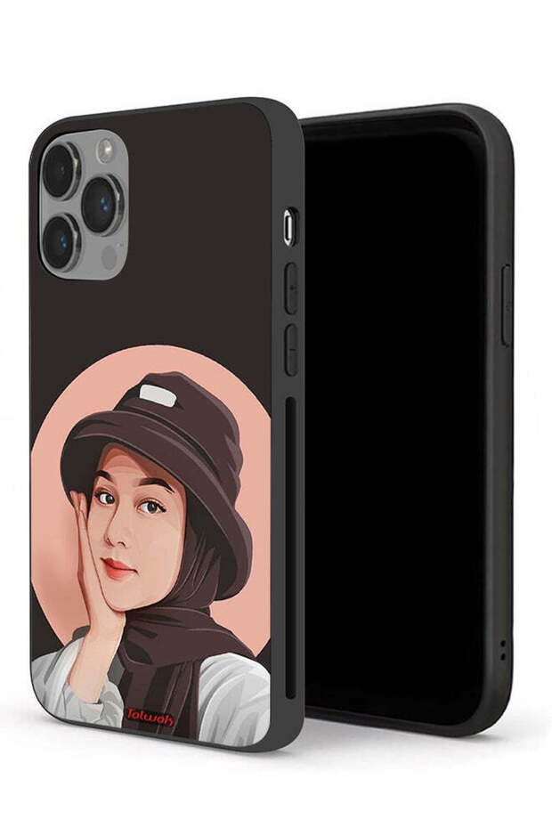 جراب حماية لجهاز Apple iPhone 14 Pro Max بتصميم فتاة قبعة لطيفة