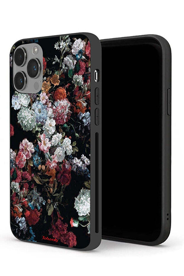 غطاء حماية لجهاز Apple iPhone 14 Pro Max بنقشة ورود عتيقة