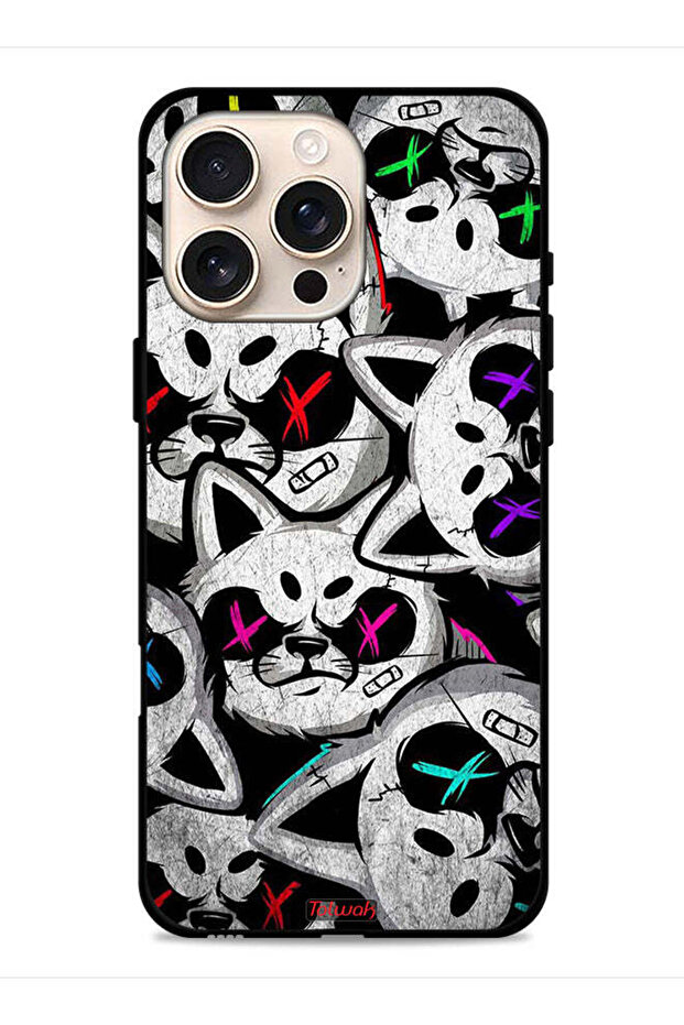 غطاء حماية لجهاز Apple iPhone 16 Pro Max بتصميم قطط مارشميلو