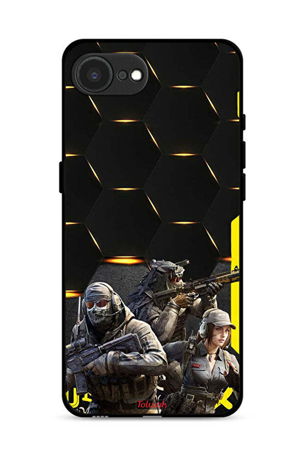 غطاء حماية لجهاز Apple iPhone 16e بخلفية Cyberpunk