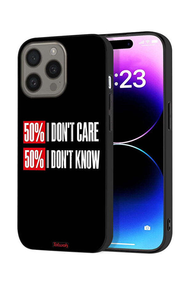 غطاء حماية لجهاز Apple iPhone 15 Pro Max - لا يهمني
