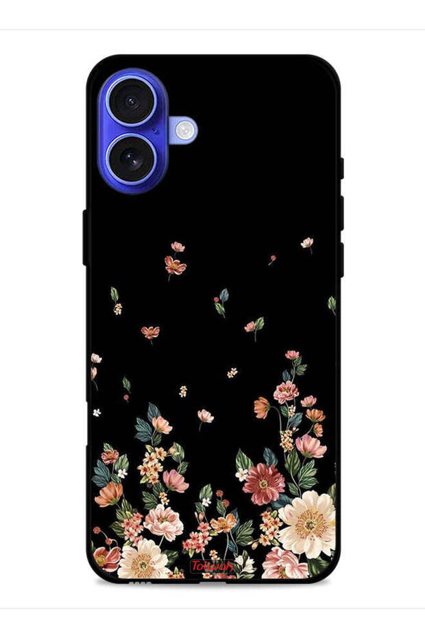 Apple iPhone 16 Plus Protective Case Cover Small Flowers In Bottom