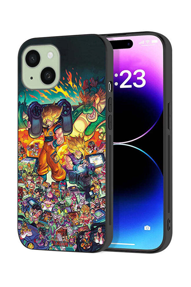 Apple iPhone 15 Plus Protective Case Cover Gamer Art Doodles