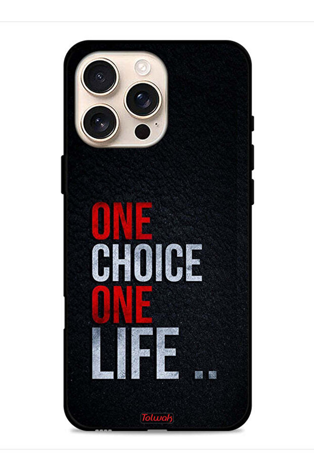 غطاء حماية لجهاز Apple iPhone 16 Pro Max One Choice One Life