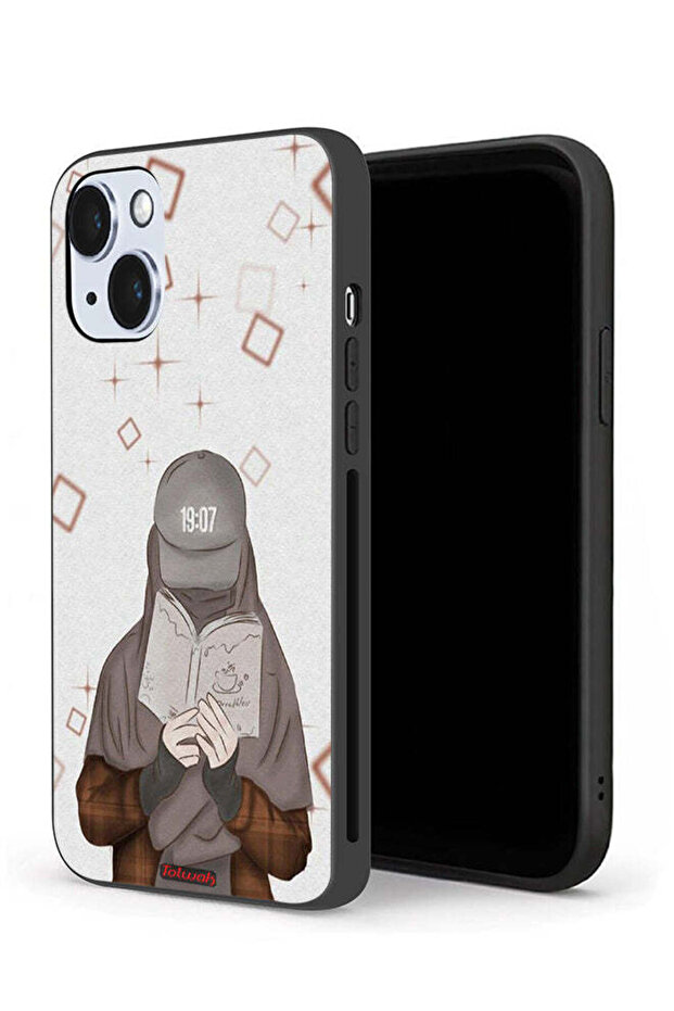 جراب حماية لجهاز Apple iPhone 14 Plus - فتاة تقرأ الفن
