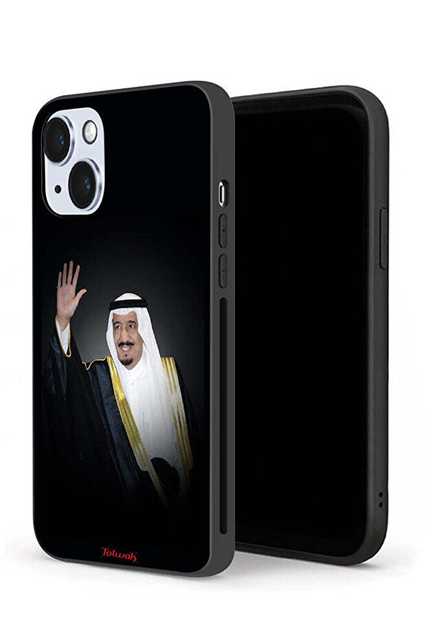 غطاء حماية لجهاز آيفون 14 بلس من آبل - الملك سلمان