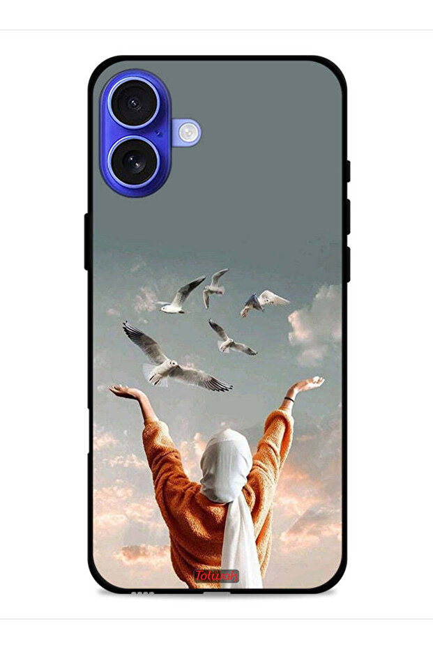 غطاء حماية لجهاز Apple iPhone 16 Plus بتصميم طيور تحلق