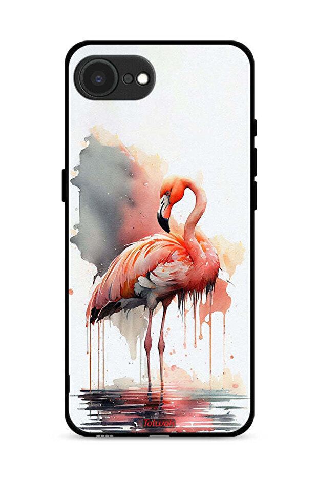 غطاء حماية لجهاز Apple iPhone 16e برسومات ألوان مائية استوائية
