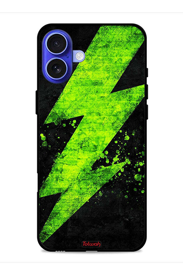 غطاء حماية لجهاز Apple iPhone 16 Plus بنمط كهربائي - 1