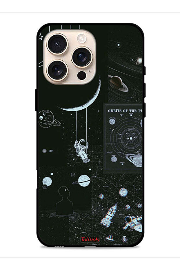 غطاء حماية لجهاز Apple iPhone 16 Pro Max - مدارات الكواكب
