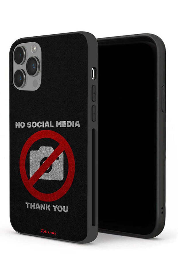 جراب حماية لجهاز Apple iPhone 14 Pro Max لا يدعم وسائل التواصل الاجتماعي، شكرًا لك
