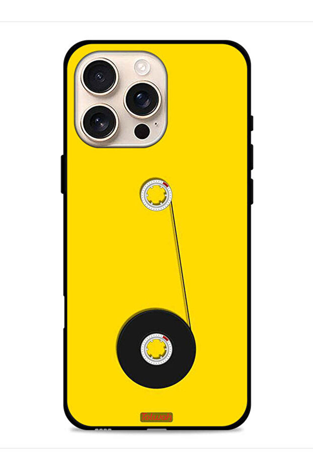 غطاء حماية لجهاز Apple iPhone 16 Pro بتصميم عجلة كاسيت