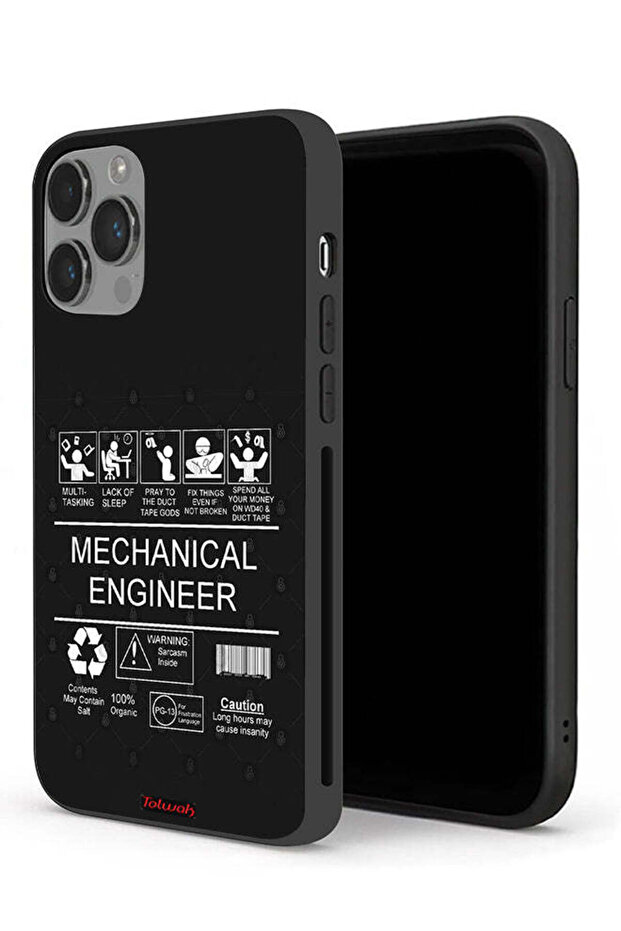 جراب حماية لجهاز Apple iPhone 14 Pro - ملصق مهندس ميكانيكي